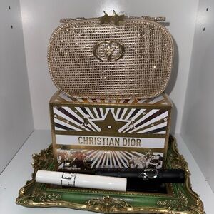 Dior 2025 holiday mascara set with gold bag